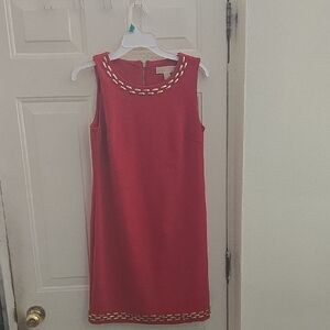 Michael Kors Red Mini Dress with Chain Detail